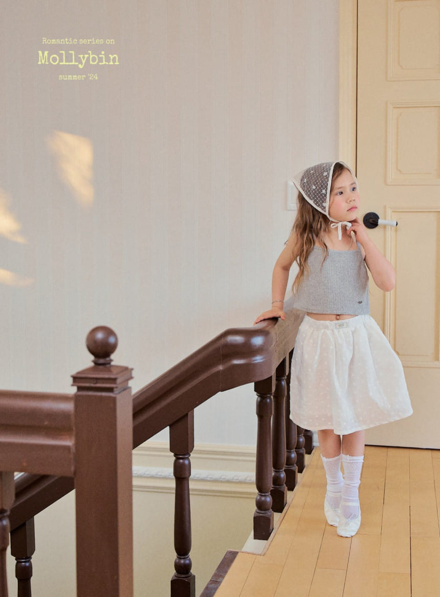 Mollybin - Korean Children Fashion - #prettylittlegirls - Daisy Label Skirt - 5