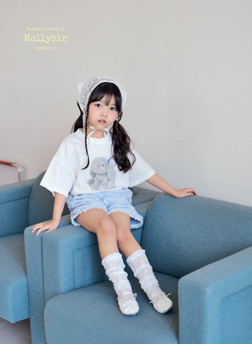 Mollybin - Korean Children Fashion - #todddlerfashion - London Lace Shorts - 10