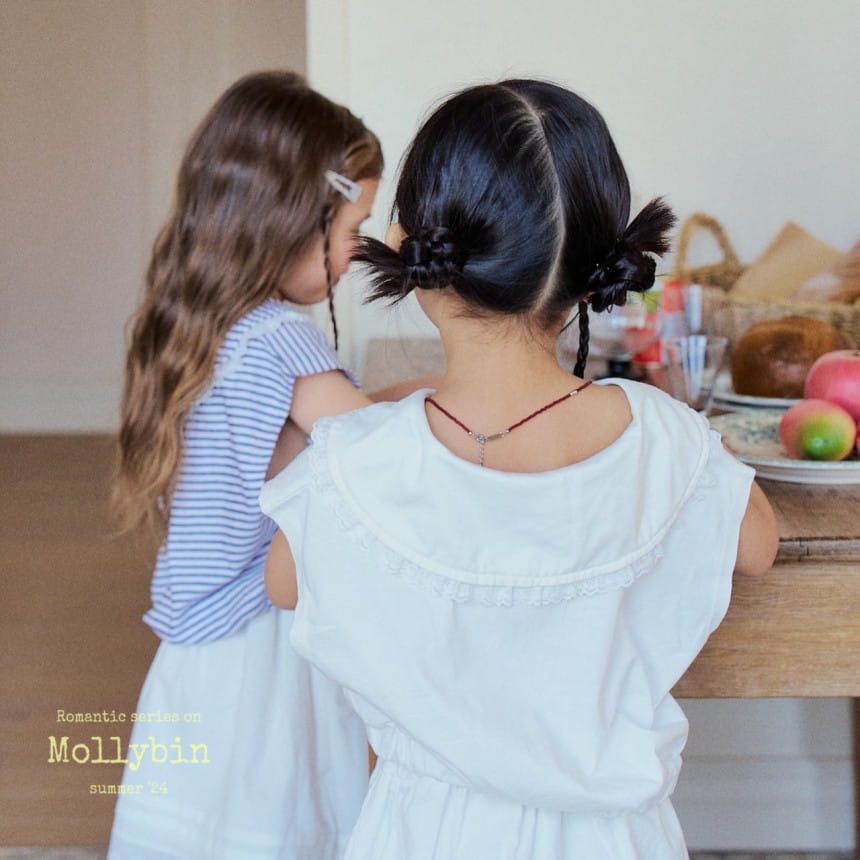 Mollybin - Korean Children Fashion - #toddlerclothing - Sailor Lace Tee - 10