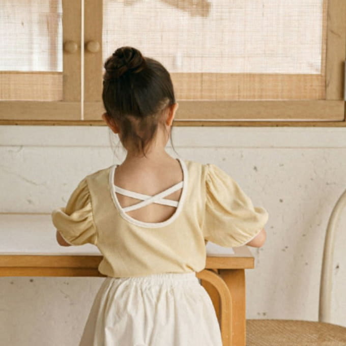 Mon Atelier - Korean Children Fashion - #childofig - Solid Cross Tee