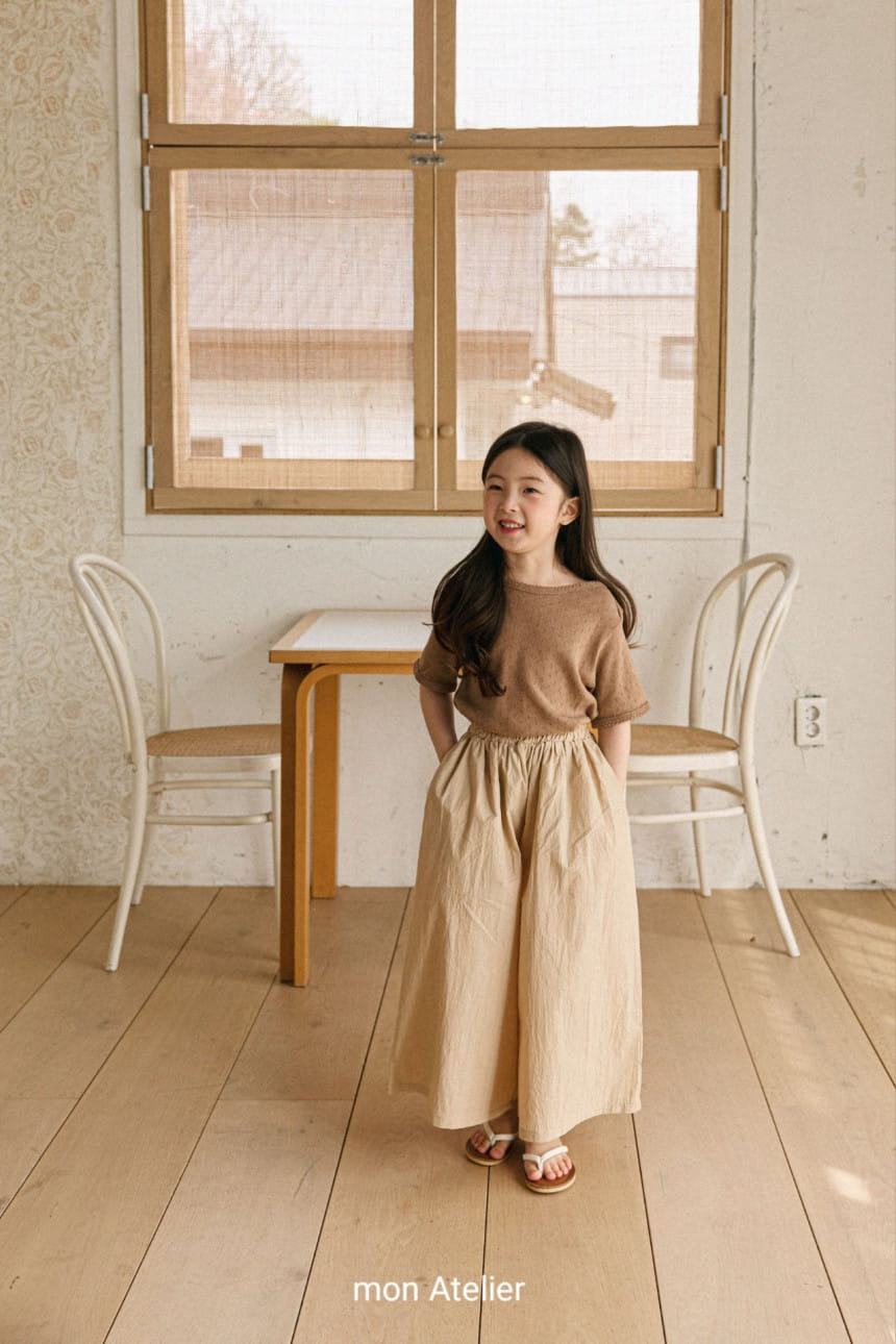 Mon Atelier - Korean Children Fashion - #designkidswear - CN Wide Pants - 9