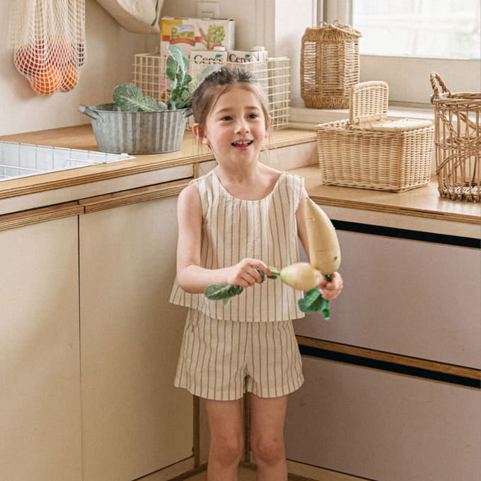 Mon Atelier - Korean Children Fashion - #fashionkids - Mono Top Bottom Set