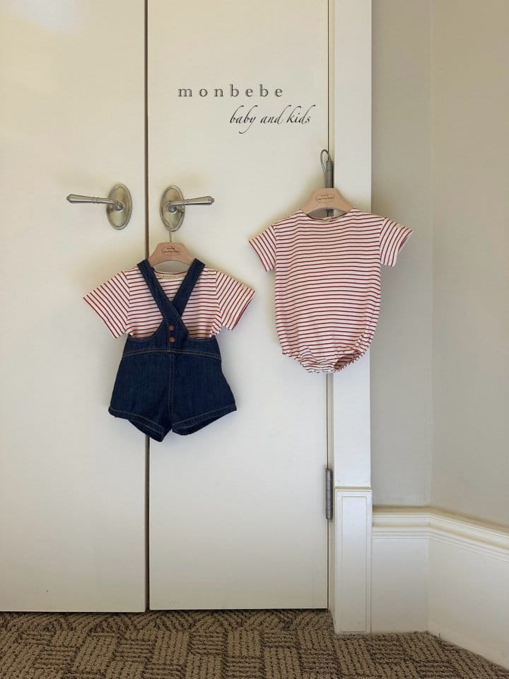 Monbebe - Korean Baby Fashion - #babygirlfashion - Saint Short Sleeve Body Suit - 9