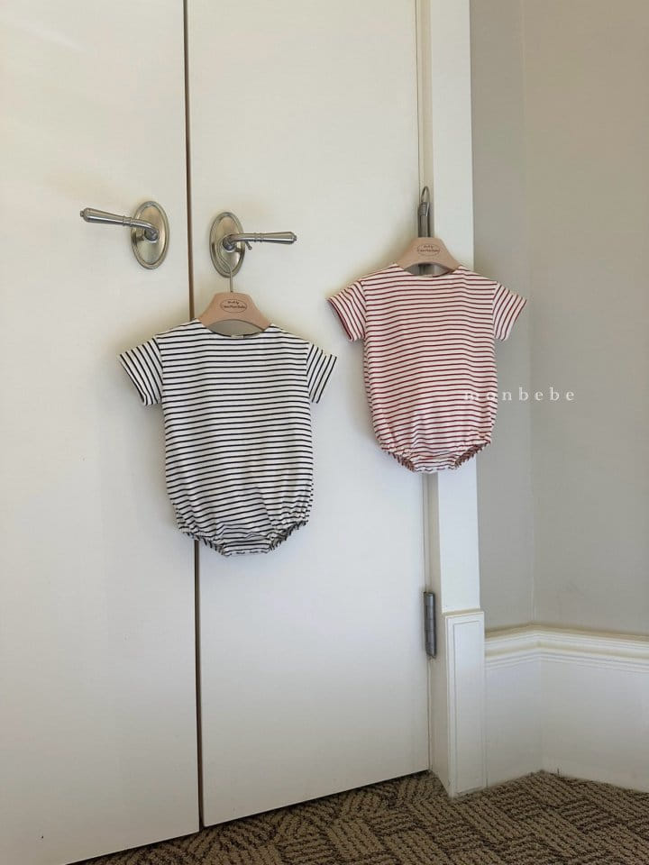 Monbebe - Korean Baby Fashion - #onlinebabyshop - Saint Short Sleeve Body Suit - 2