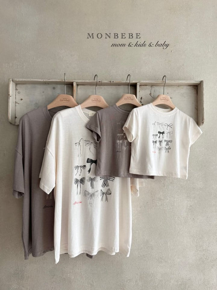 Monbebe - Korean Children Fashion - #littlefashionista - Adult Ribbon Tee - 5