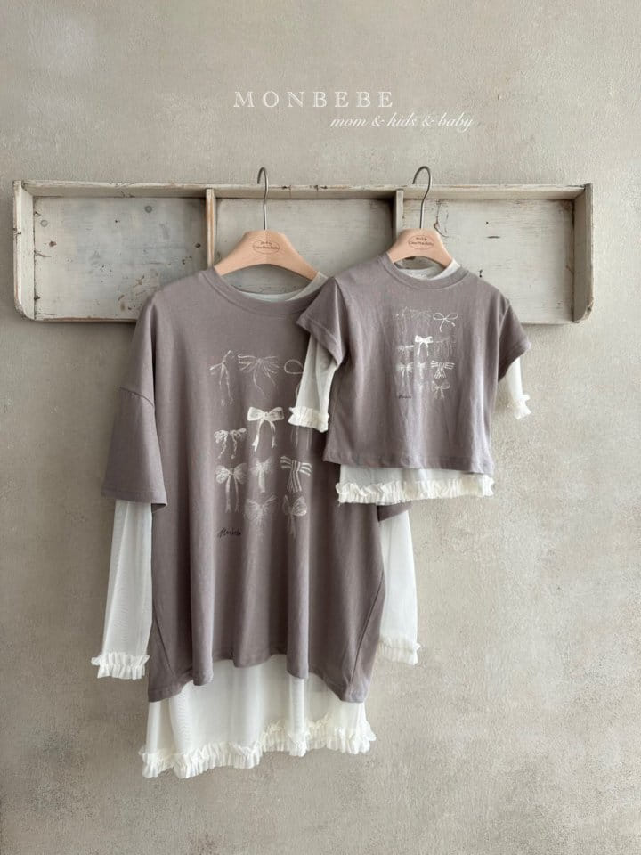 Monbebe - Korean Children Fashion - #Kfashion4kids - Ribbon Tee - 4