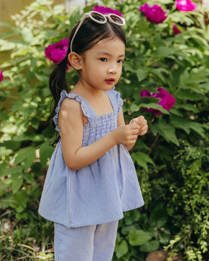 Moncher Chouchou - Korean Children Fashion - #childrensboutique - Aroha Smoke Top Bottom Set - 5