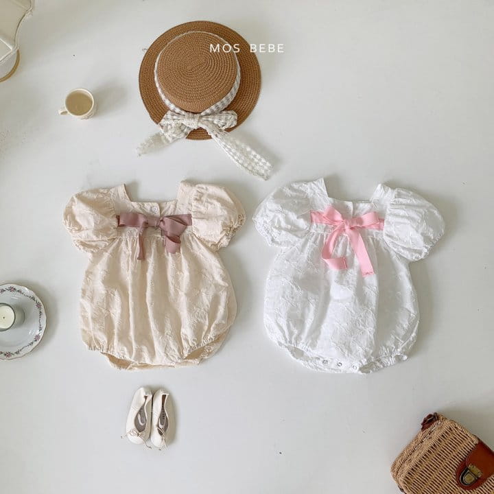Mos Bebe - Korean Baby Fashion - #babyboutique - Ribbon Tie Body Suit