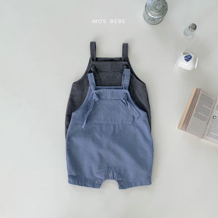 Mos Bebe - Korean Baby Fashion - #babyclothing - Picnic Dneim Dungarees - 2