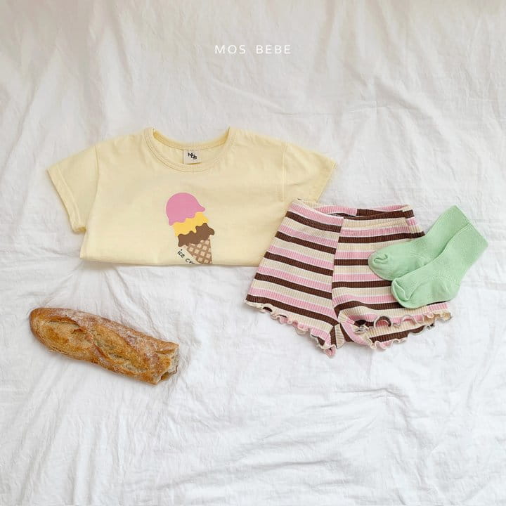 Mos Bebe - Korean Baby Fashion - #babyfashion - Icecream Top Bottom Set - 2
