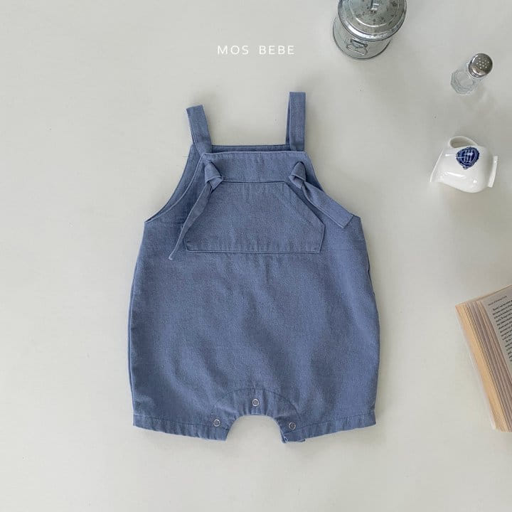 Mos Bebe - Korean Baby Fashion - #babyfashion - Picnic Dneim Dungarees - 4