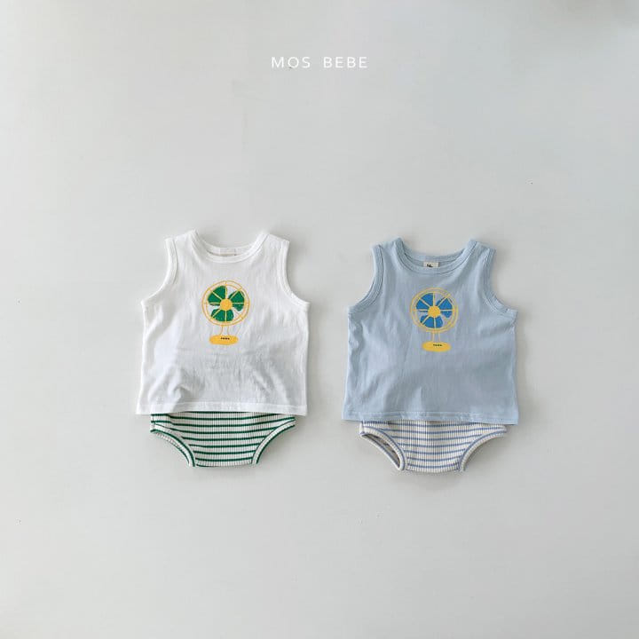 Mos Bebe - Korean Baby Fashion - #babyfever - Fan Top Bottom Set - 5