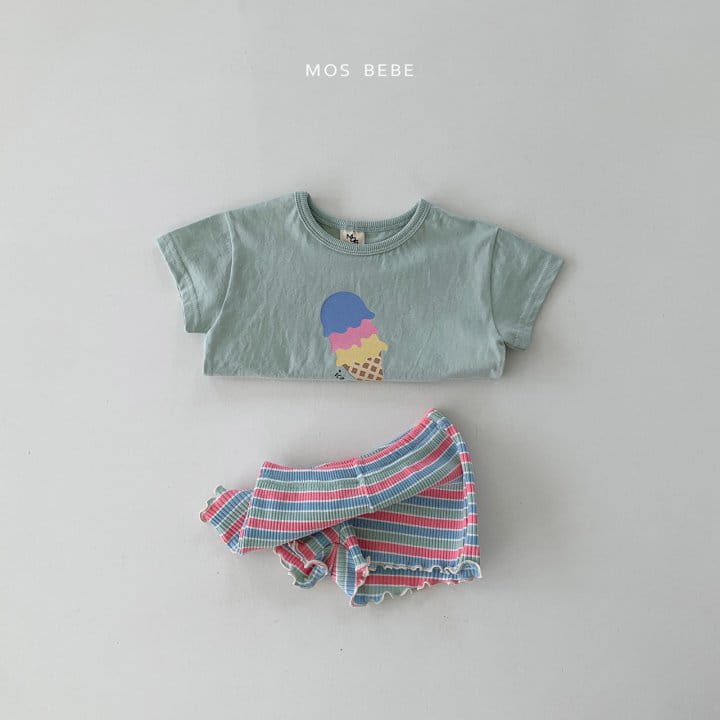 Mos Bebe - Korean Baby Fashion - #babyfever - Icecream Top Bottom Set - 4