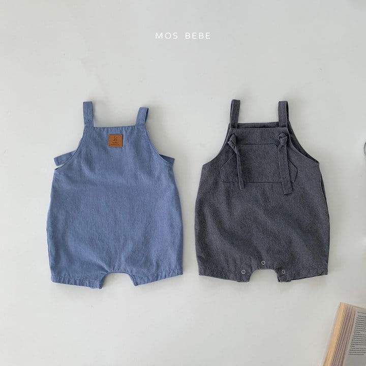 Mos Bebe - Korean Baby Fashion - #babyoninstagram - Picnic Dneim Dungarees - 7