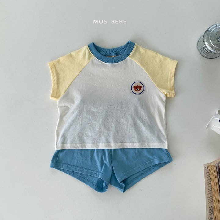 Mos Bebe - Korean Baby Fashion - #babyoninstagram - Ruddily Bear Color Top Bottom Set - 7