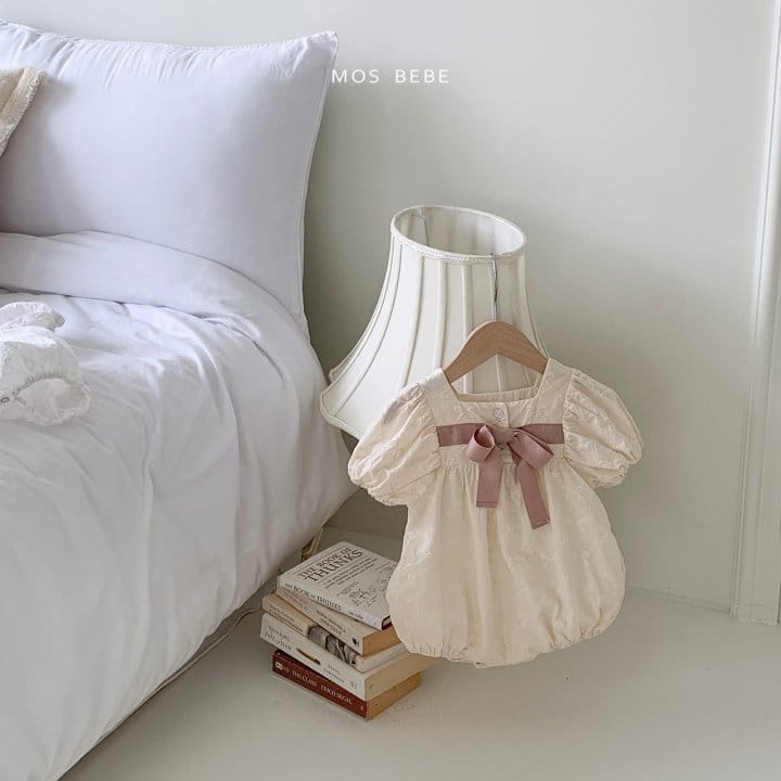 Mos Bebe - Korean Baby Fashion - #babyoutfit - Ribbon Tie Body Suit - 11
