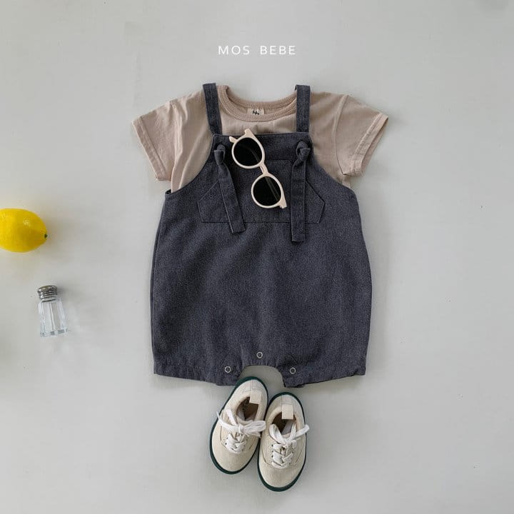Mos Bebe - Korean Baby Fashion - #babywear - Picnic Dneim Dungarees - 11