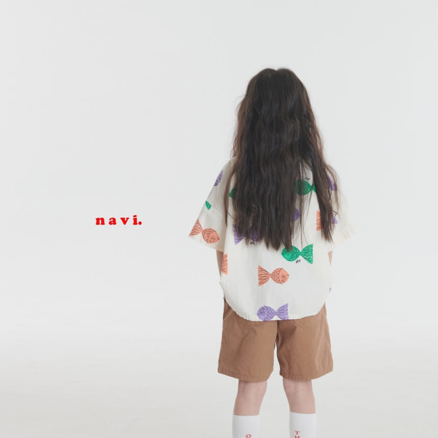 Navi - Korean Children Fashion - #minifashionista - Fish Shirt - 4