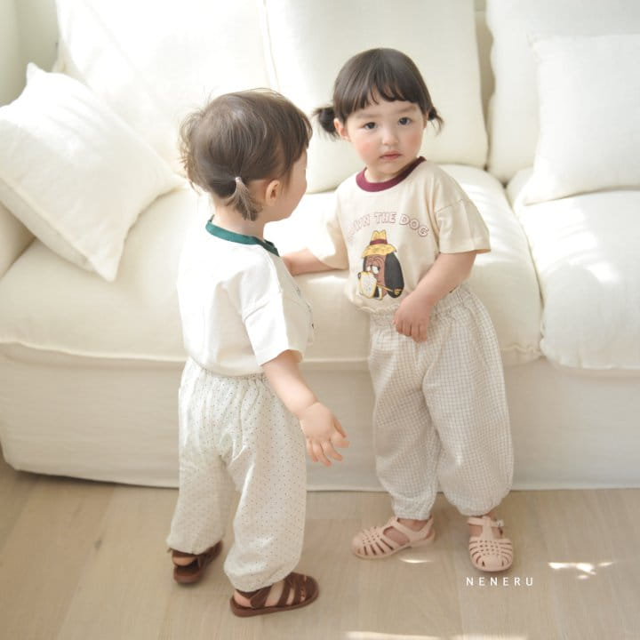Neneru - Korean Baby Fashion - #babyfever - Brown Dog Tee - 3