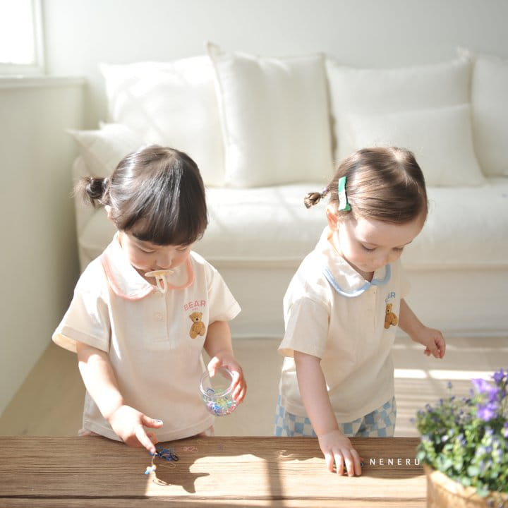 Neneru - Korean Baby Fashion - #babylifestyle - Crew Top Bottom Set - 3