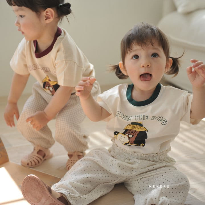 Neneru - Korean Baby Fashion - #babyoninstagram - Brown Dog Tee - 6