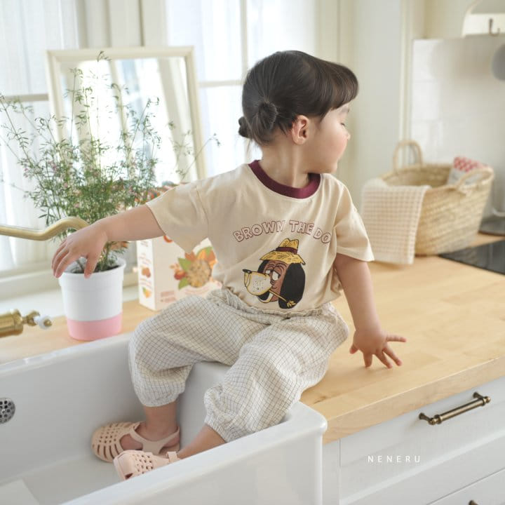 Neneru - Korean Baby Fashion - #babyootd - Brown Dog Tee - 7