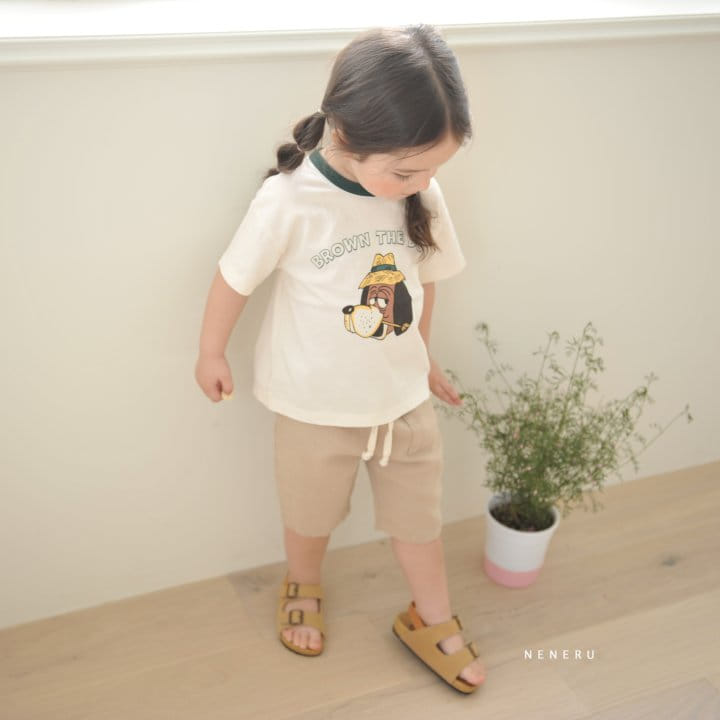 Neneru - Korean Baby Fashion - #babywear - Brown Dog Tee - 10