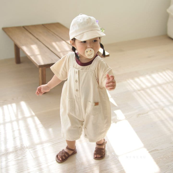 Neneru - Korean Baby Fashion - #onlinebabyboutique - Bebe Thompson Dungarees