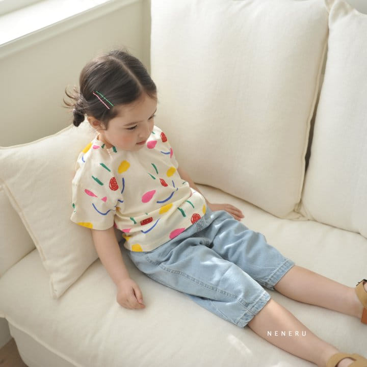 Neneru - Korean Children Fashion - #discoveringself - Cocoa Dneim Pants - 3