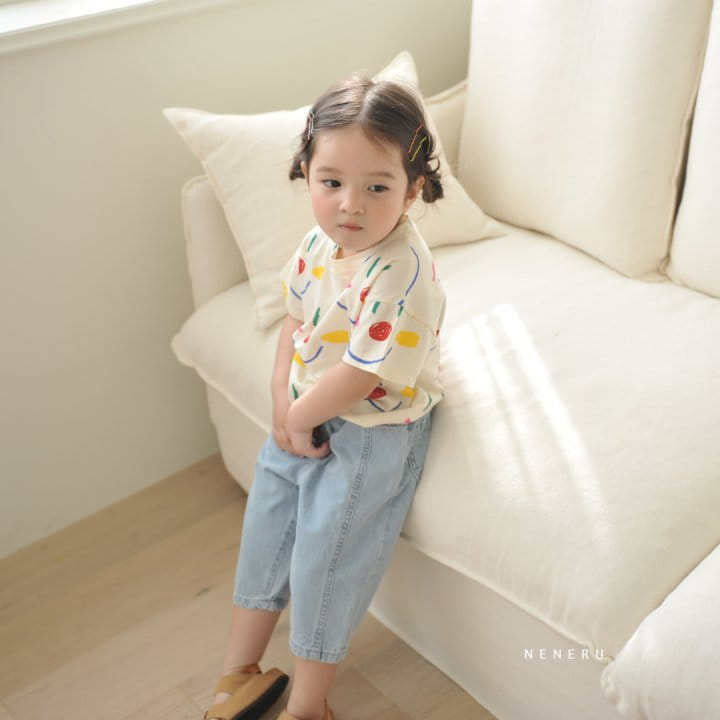 Neneru - Korean Children Fashion - #discoveringself - Cocoa Dneim Pants - 4