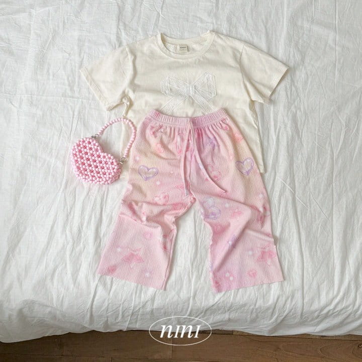 Ninibello - Korean Children Fashion - #Kfashion4kids - Lace Ribbon Tee - 9