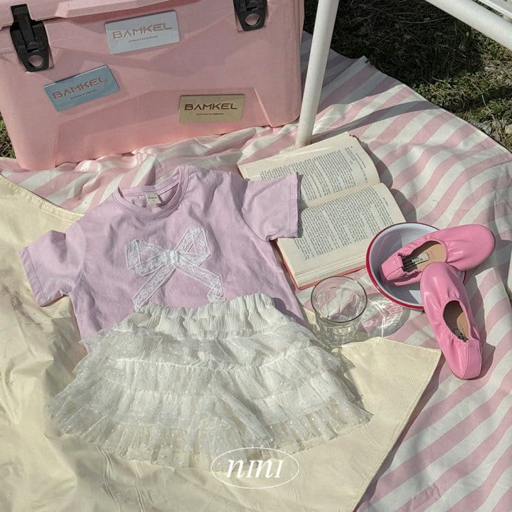 Ninibello - Korean Children Fashion - #childofig - Lace Ribbon Tee