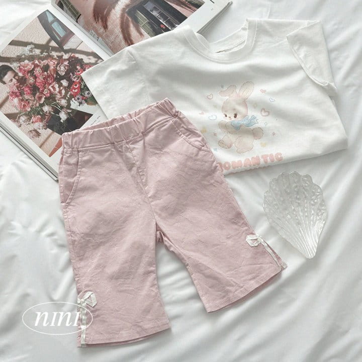 Ninibello - Korean Children Fashion - #childofig - Ribbon Slit Boots Cut Pants - 8