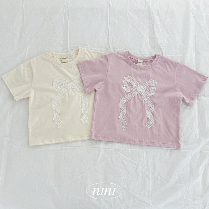 Ninibello - Korean Children Fashion - #childrensboutique - Lace Ribbon Tee - 2