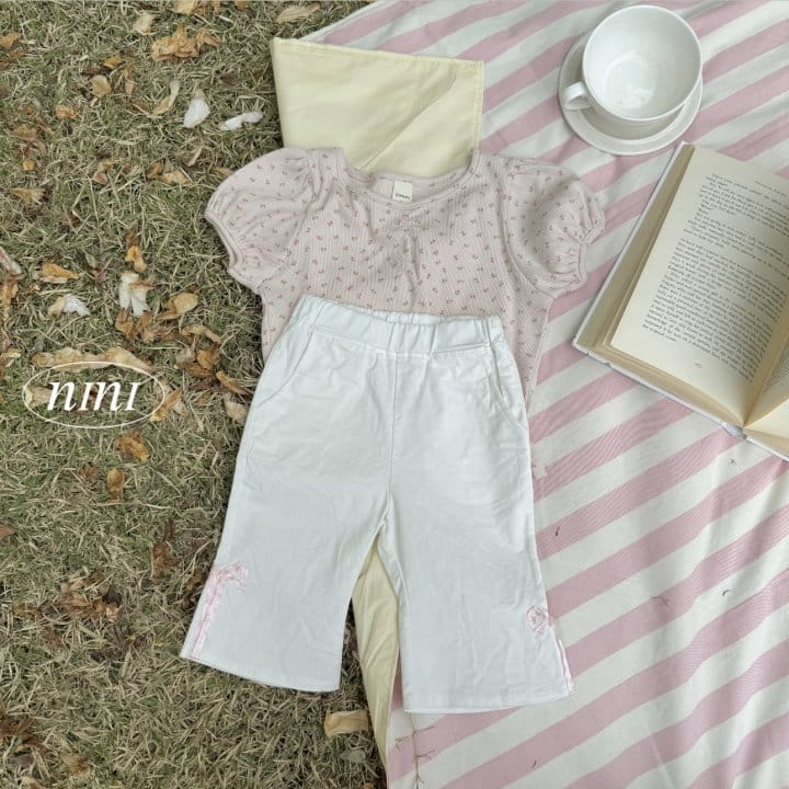 Ninibello - Korean Children Fashion - #designkidswear - Ribbon Slit Boots Cut Pants - 10