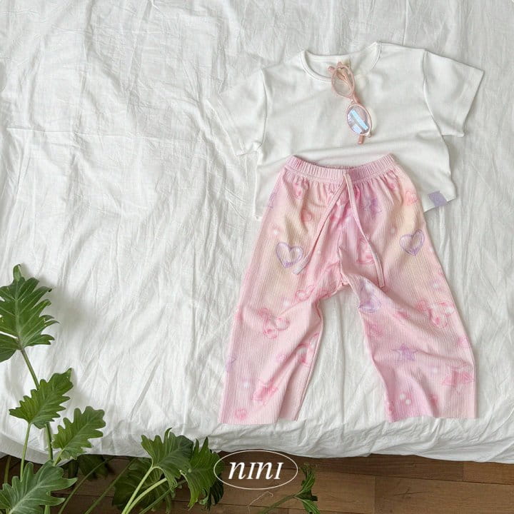 Ninibello - Korean Children Fashion - #kidzfashiontrend - Chalrang Refrigerator Pattern Pants - 10