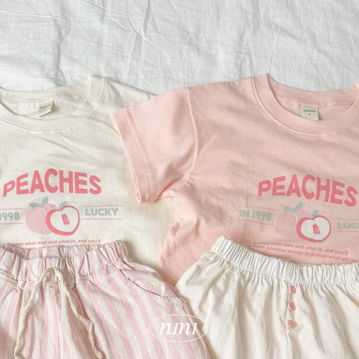 Ninibello - Korean Children Fashion - #littlefashionista - Peachs Tee