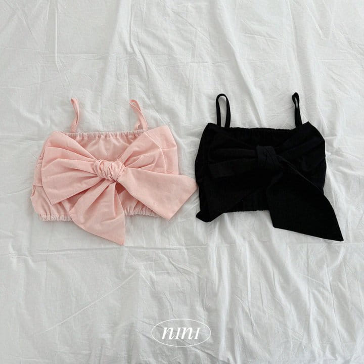 Ninibello - Korean Children Fashion - #todddlerfashion - Big Ribbon Bustier