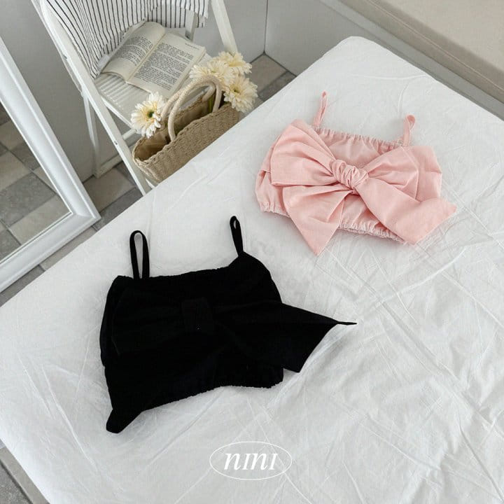 Ninibello - Korean Children Fashion - #toddlerclothing - Big Ribbon Bustier - 2