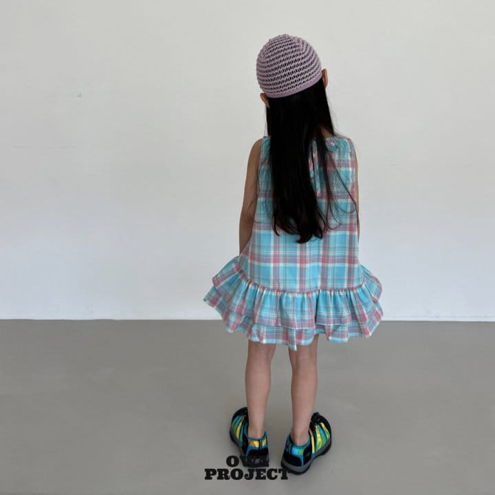 O Wa - Korean Children Fashion - #magicofchildhood - Check Kan Kan One-Piece - 6