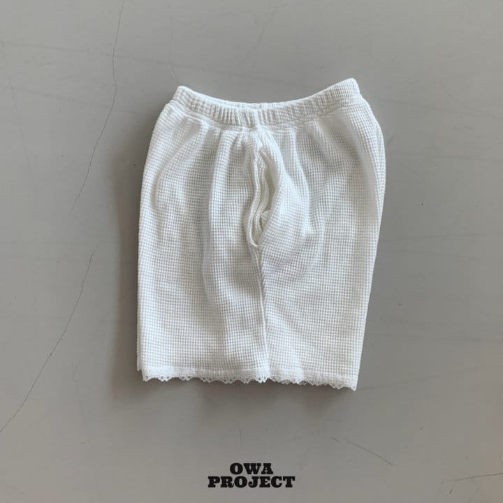 O Wa - Korean Children Fashion - #magicofchildhood - Waffle Lace Pants - 2