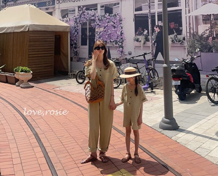 O Wa - Korean Children Fashion - #minifashionista - Nothing Linen Jumpsuit With Mom - 11
