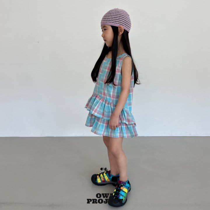 O Wa - Korean Children Fashion - #minifashionista - Check Kan Kan One-Piece - 7
