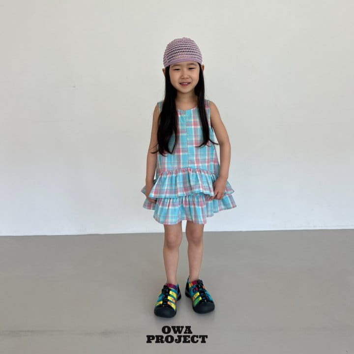 O Wa - Korean Children Fashion - #prettylittlegirls - Check Kan Kan One-Piece - 8
