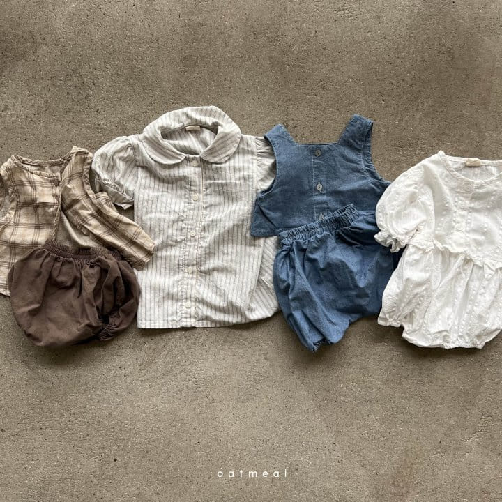 Oatmeal - Korean Baby Fashion - #babyoninstagram - Bubble Body Suit - 11