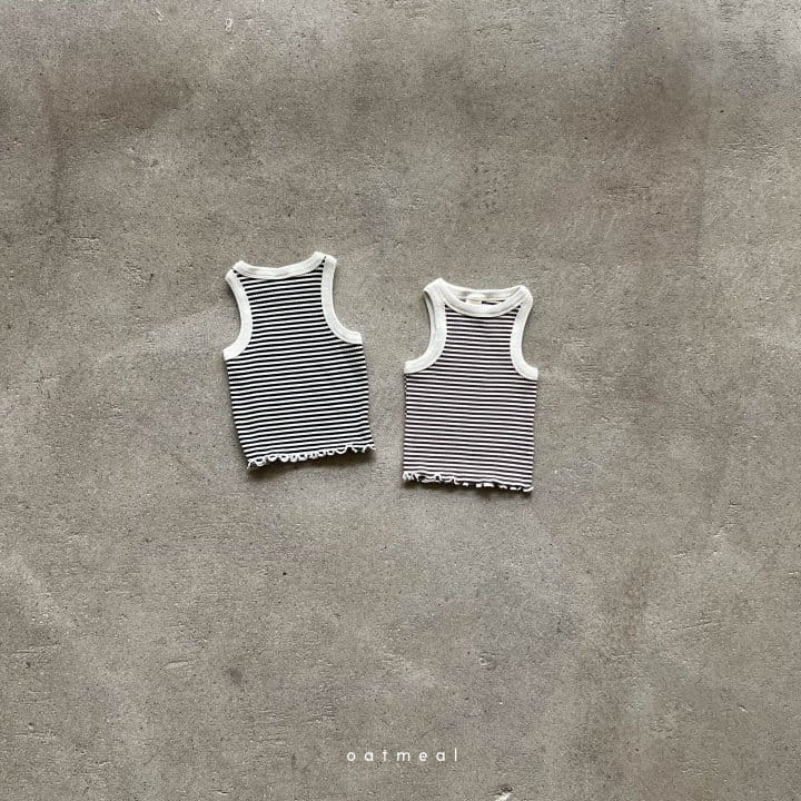 Oatmeal - Korean Children Fashion - #prettylittlegirls - Willy Sleeveless Tee
