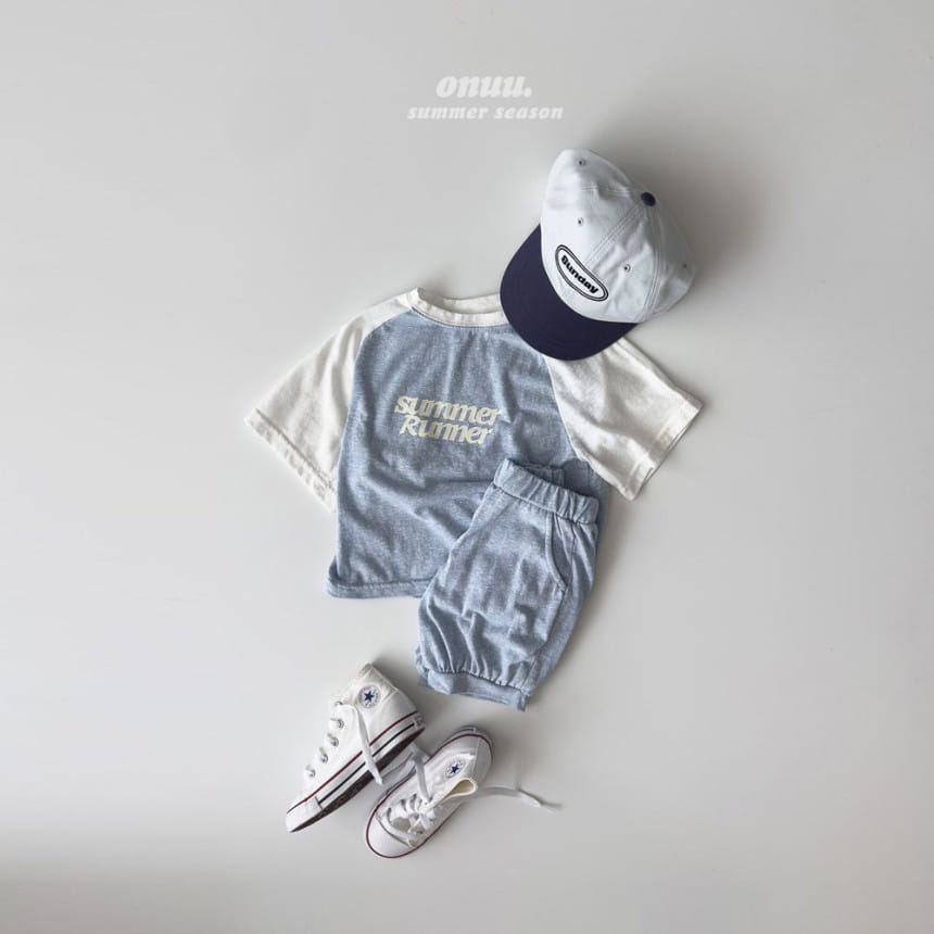 Onu - Korean Children Fashion - #Kfashion4kids - Summer Slub Top Bottom Set - 11