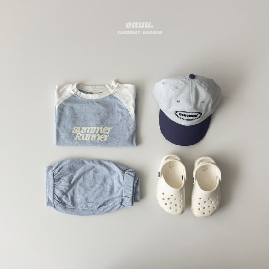 Onu - Korean Children Fashion - #childofig - Summer Slub Top Bottom Set - 3