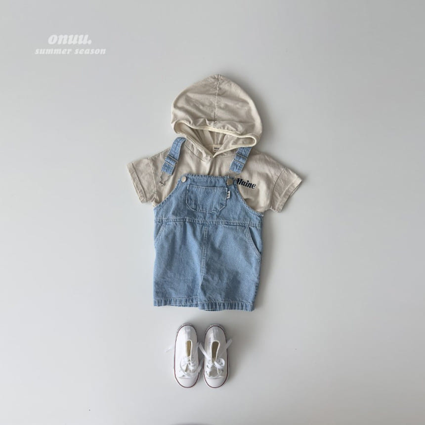 Onu - Korean Children Fashion - #childofig - Summer Senim Dungarees - 6