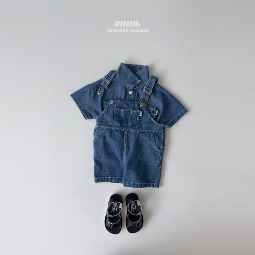 Onu - Korean Children Fashion - #childofig - Summer Senim Dungarees - 7